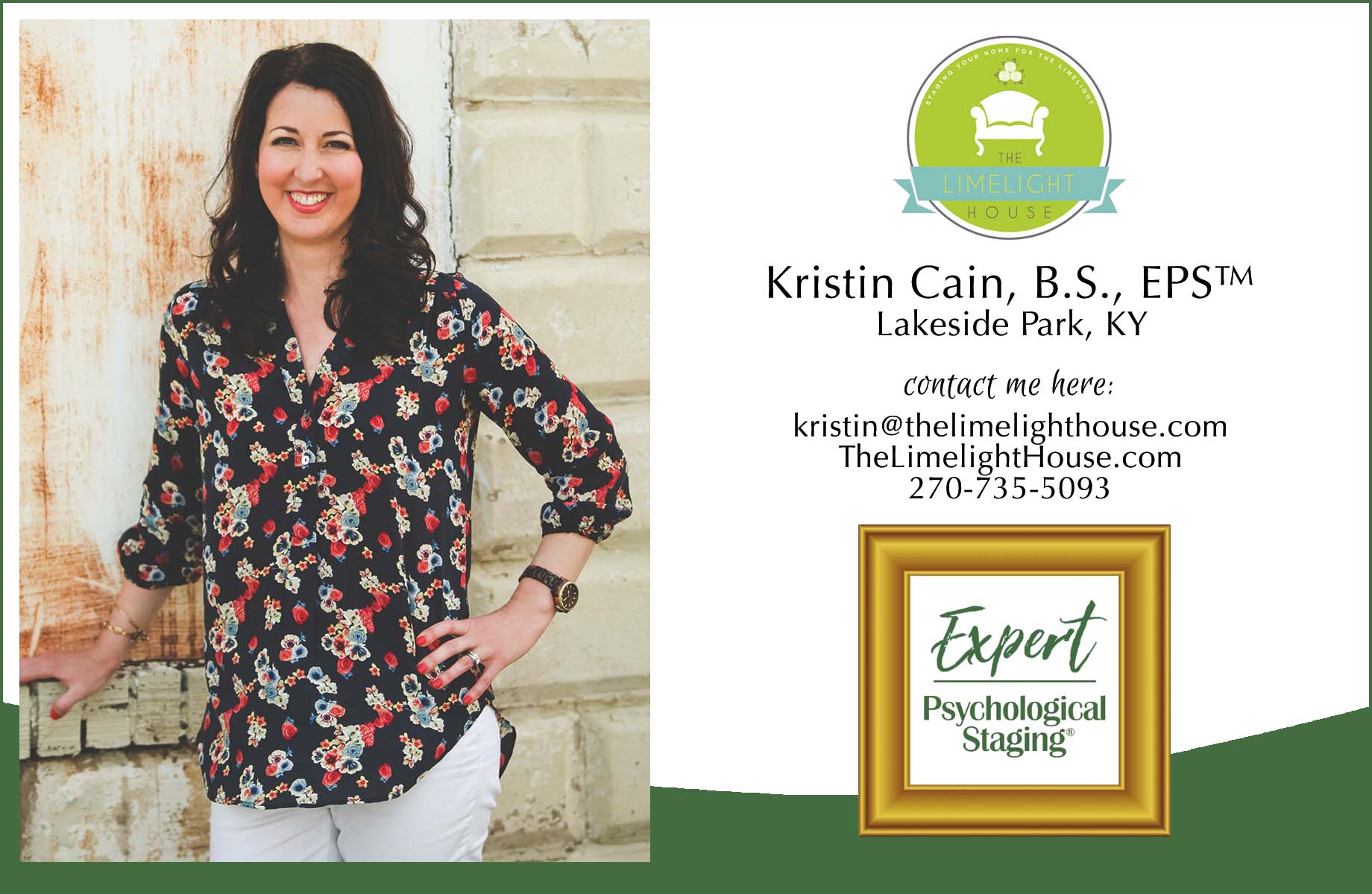 Kristin Cain Expert Psychological Staging Lakeside Park KY