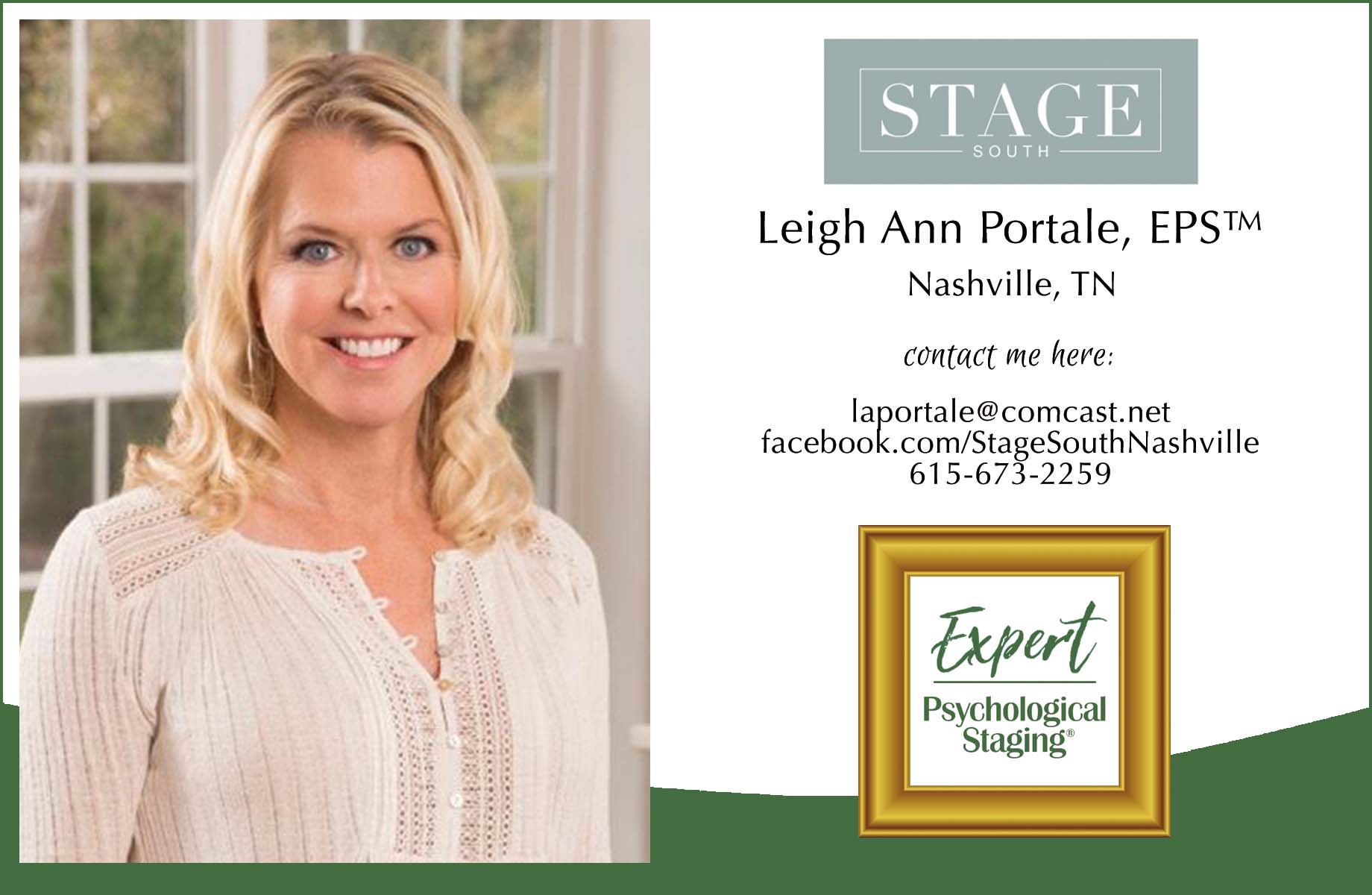 Leigh Anne Portale Expert Psychological Staging Nashville TN