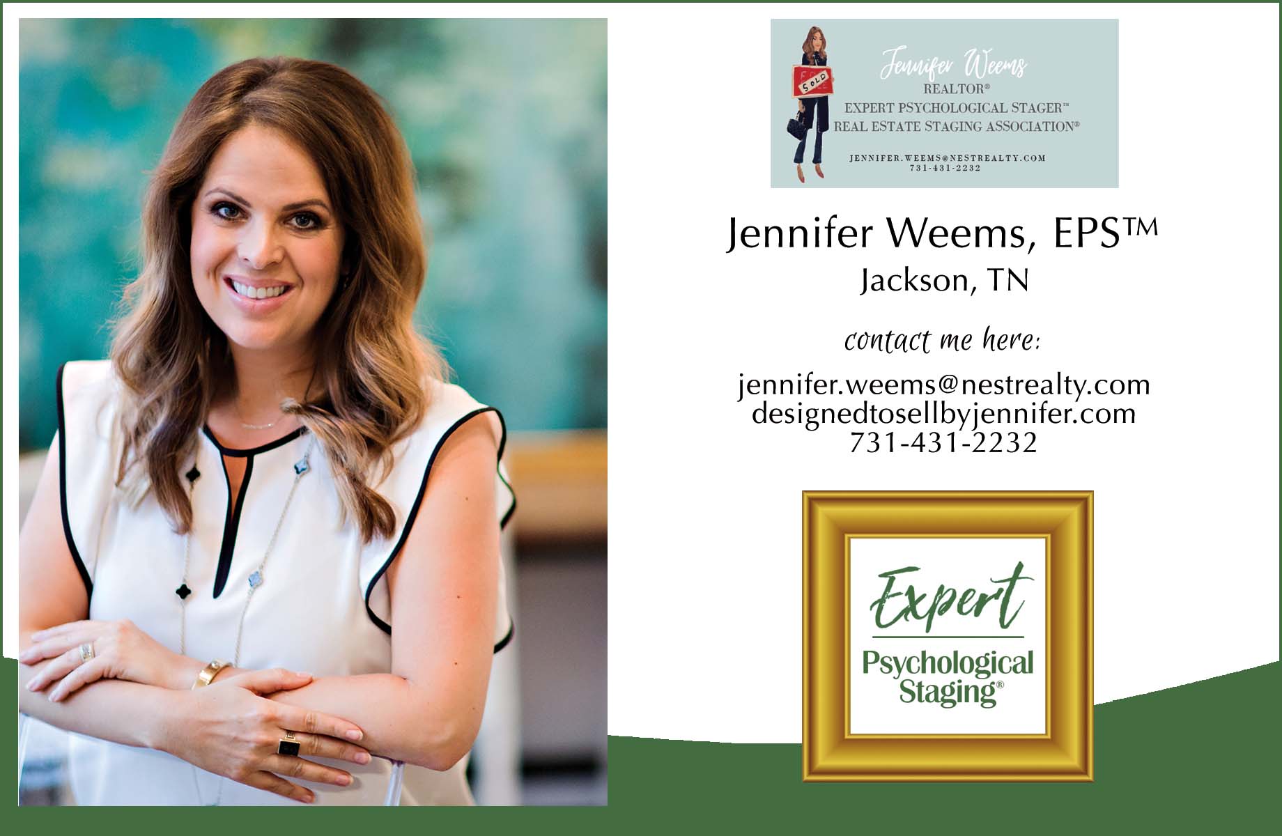 Jennifer Weems Expert Psychological Stager Jackson TN
