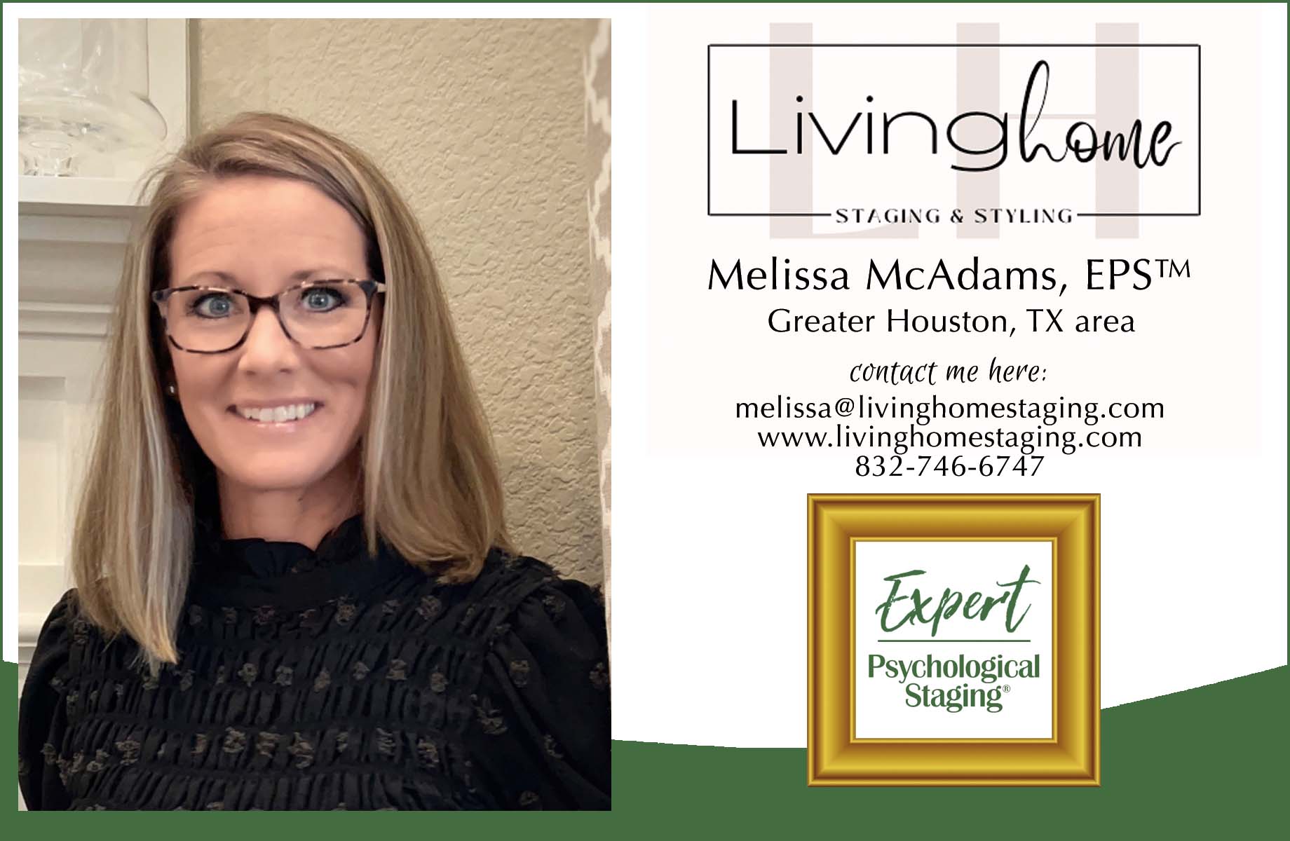 Melissa McAdams - Expert Psychological Staging Greater Houston Tx Area