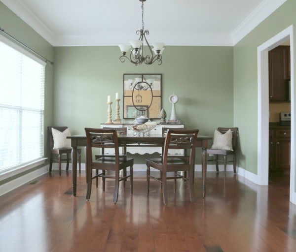 staged dining room