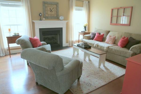 home staging living room